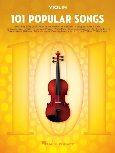 101 Popular Songs - Violin Solo Hal Leonard 224729