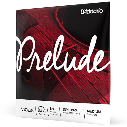 D'Addario Prelude Violin Set 3/4 with Light Natural Rosin Bundle