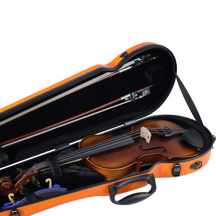 ART Shaped Violin Case 4/4-3/4 Tangerine Orange