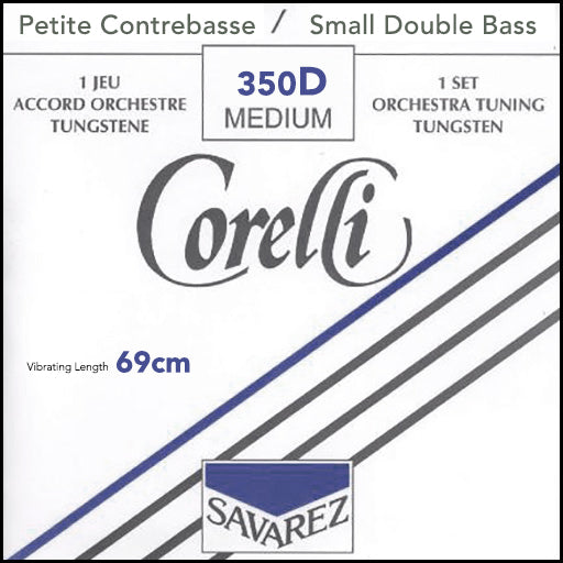 Corelli Double Bass String Set Tungsten Medium 1/16