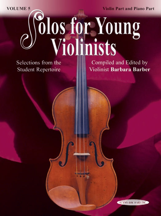 Solos for Young Violinists Volume 5 - Violin/Piano Accompaniment edited by Barber Summy Birchard 0992