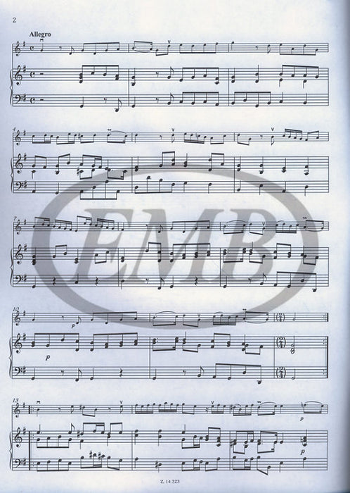 9 Easy Sonatas of the Italian Baroque - Violin/Basso Continuo EMB Z14323