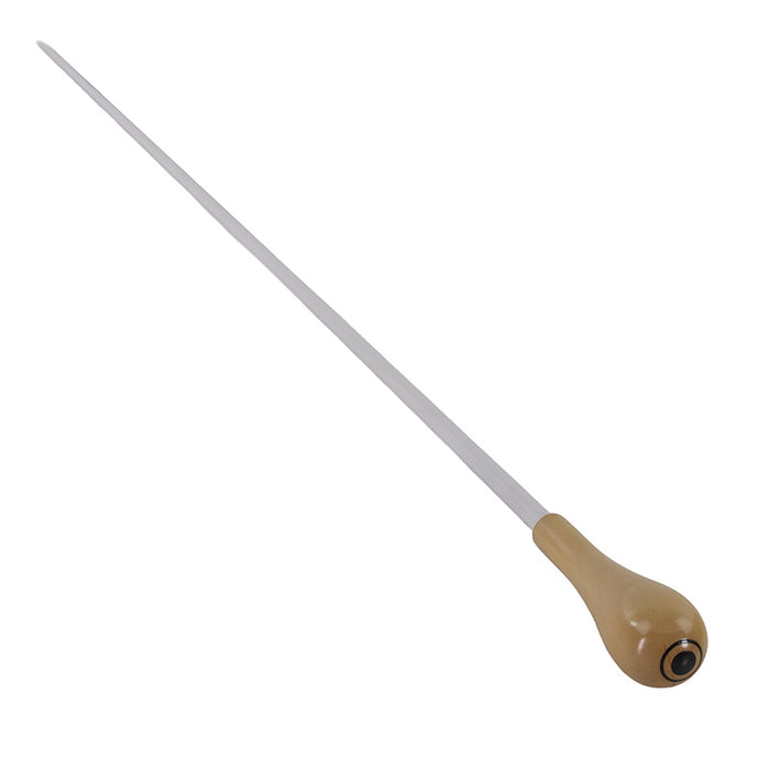 Takt White Conductors Baton with Boxwood Handle and Parisian Eye 15"