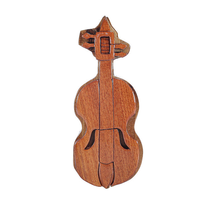 Secrets Box in the Shape of a Violin.