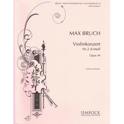 Bruch - Concerto in Dmin Op44 - Violin/Piano Accompaniment Simrock M221101075