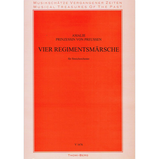 Von Preussen - 4 Regimental Marches - String Orchestra Score Only Thomi-Berg V1676