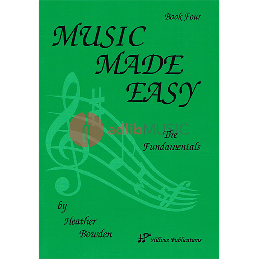 Music Made Easy Book 4 - Theory Book by Bowden Hillvue Publications HP004