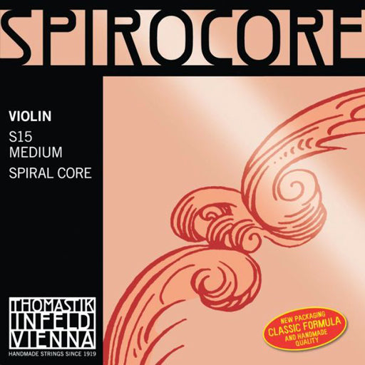 Thomastik Spirocore Violin String Set Medium (E Ball End) 4/4