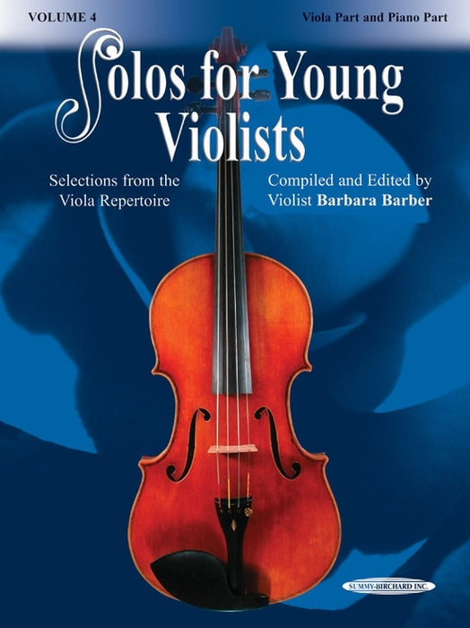 Solos for Young Violists Volume 4 - CD by Barber Summy Birchard 8021