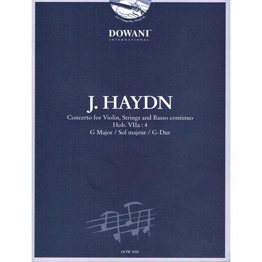 Haydn - Concerto #4 in Gmaj - Violin/CD/Piano Accompaniment Dowani DOW4508