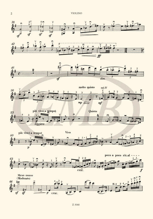 Bartok - Sonata - Violin/Piano Accompaniment edited by Dille EMB Z5366