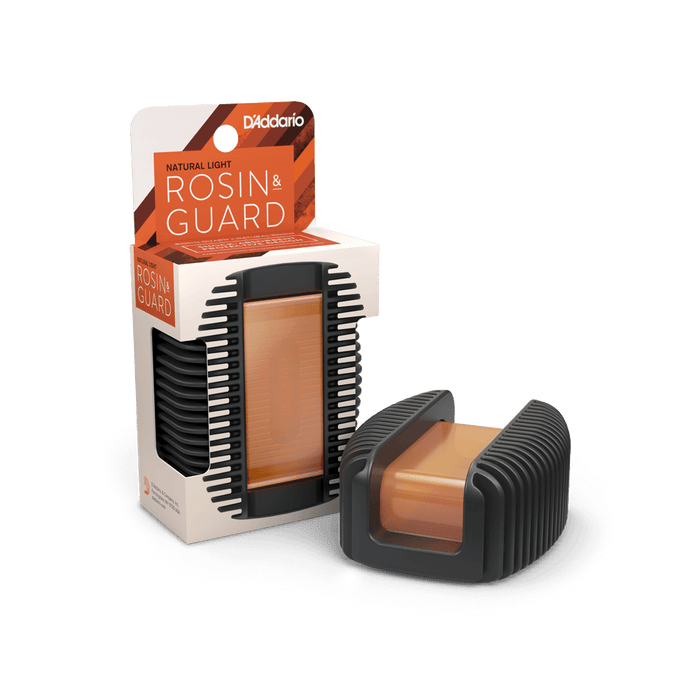 D’Addario Rosin Guard with Natural Rosin Light for Violin, Viola & Cello