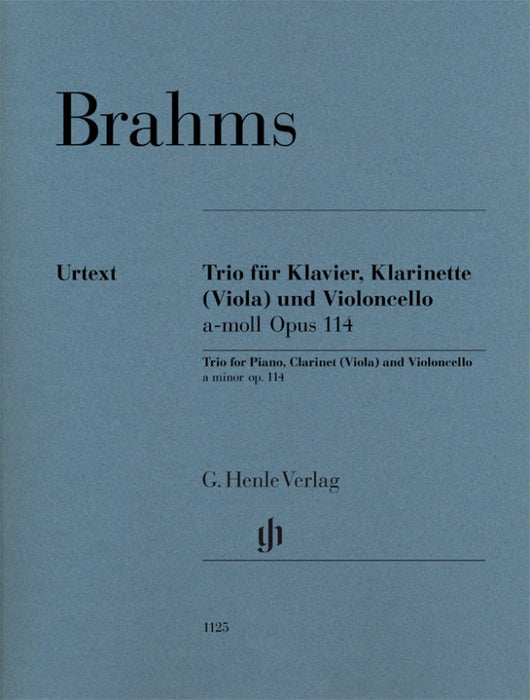 Brahms - Trio - Clarinet (or Viola)/Cello/Piano Parts Henle HN1125