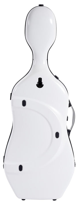 Cello Case - Bam Ice Supreme Hightech White with Black Fittings