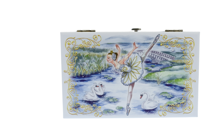 Ballet Jewellery Box Azurea Ballerina Swan Lake
