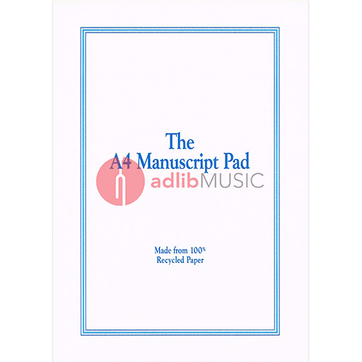 Manuscript Paper Allans A4 Pad 1002002545