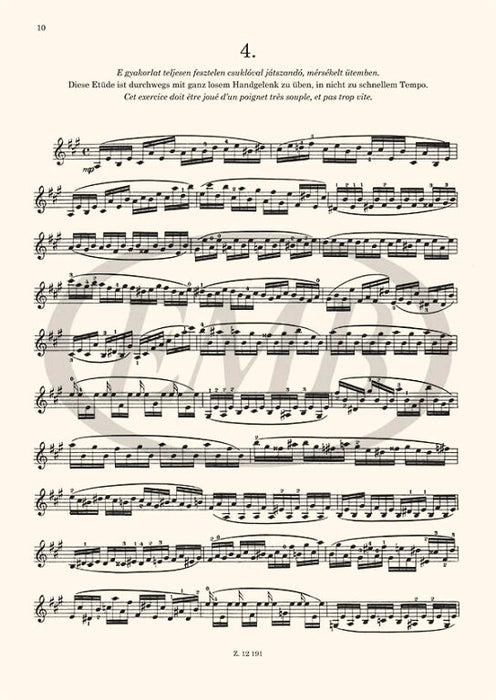 Hubay - 6 Etudes Op63 - Violin Solo EMB Z12191