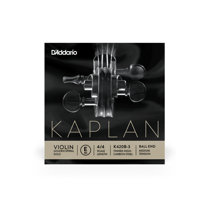 Kaplan Golden Spiral Solo Violin E String Medium Ball End 4/4