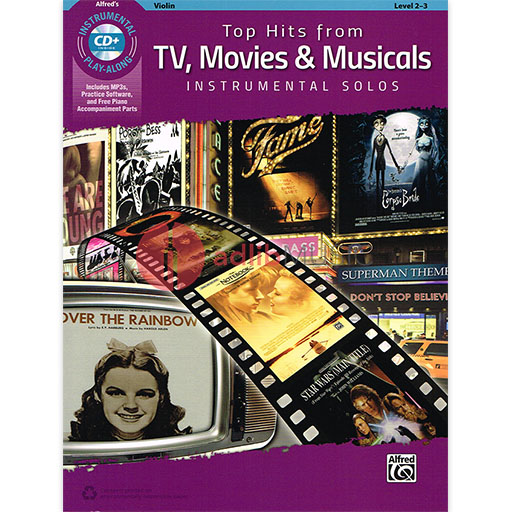 Top Hits from TV, Movies & Musicals Instrumental Solos - Violin/CD Alfred 45186