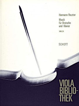 Reutter - Musik - Viola/Piano Accompaniment Schott VAB24