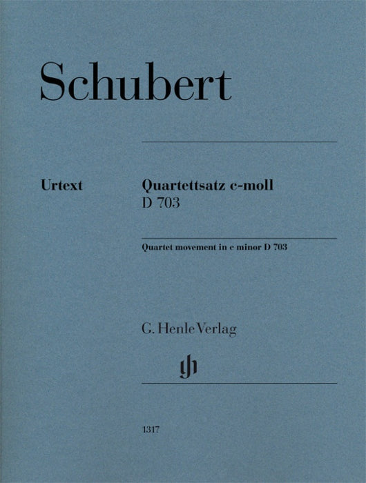 Schubert - Quartet Movement in Cmin D703 - String Quartet Henle HN1317