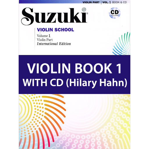 Suzuki Violin School Book/Volume 1 - Violin Part with CD Recording by Hilary Hahn International Edition