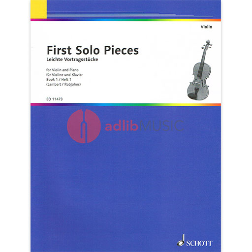 First Solo Pieces Book 1 - Violin/Piano Accompaniment Schott ED11473