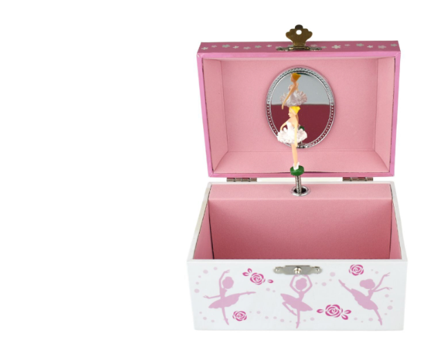 Ballet Jewellery Box Ulyana Ballerina Rectangular Shaped Box