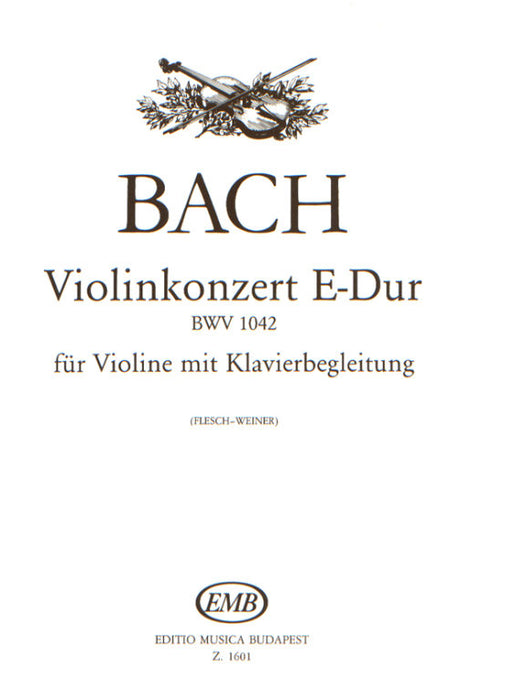 Bach - Concerto #2 in Emaj - Violin/Piano Accompaniment edited by Flesch EMB Z1601