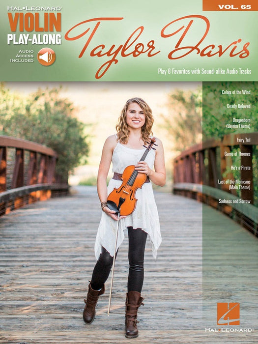 Taylor Davis - Violin/Audio Access Hal Leonard Violin Play-Along Volume 65 190208