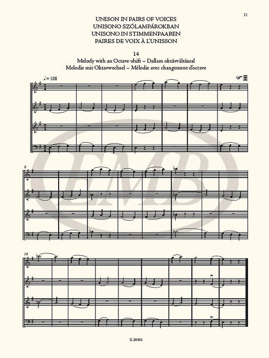 Bartok - The Microcosm of String Ensemble Music Volume 1 - String Orchestra edited by Soos/Borsos EMB Z20031