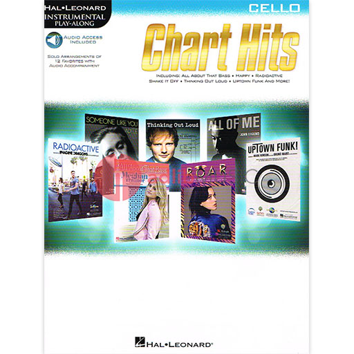 Chart Hits - Cello/Audio Access Online Hal Leonard 146216