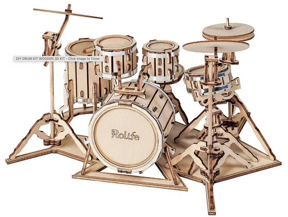 DIY Wooden Drum Model Kit