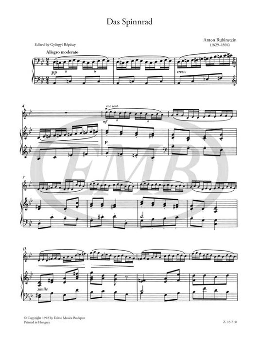Rubinstein - The Spinning Wheel - Violin/Piano Accompaniment EMB Z13710