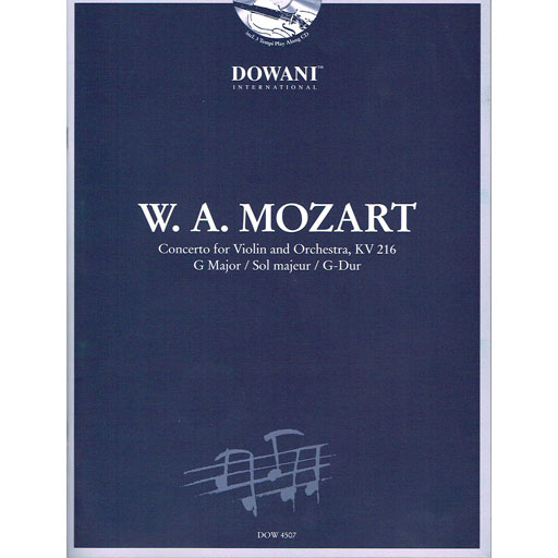 Mozart - Concerto in Gmaj #3 K216 - Violin/CD/Piano Accompaniment Dowani DOW4507
