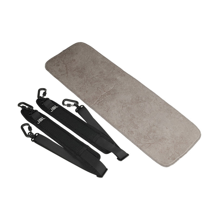 JML Polycarbonate 2.4 Oblong Violin Case Metallic Blue 4/4