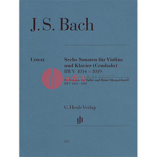 Bach - 6 Sonatas BWV1014-1019 - Violin/Piano Accompaniment Henle HN223