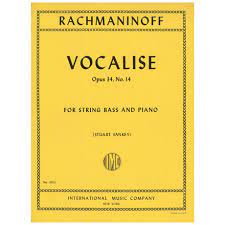 Rachmaninoff - Vocalise Op34/14 (Solo Tuning) - Double Bass/Piano Accompaniment IMC