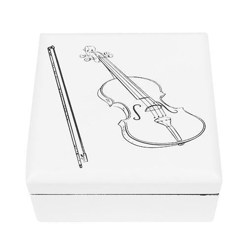 Jewellery Box with a violin & bow.