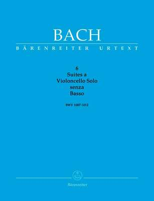 Bach - 6 Suites BWV1007-1012 - Cello Solo Barenreiter BA320 ORIGINAL EDITION