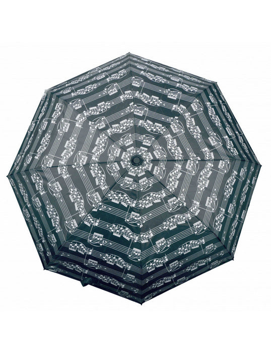 Folding Umbrella Black with Manuscript