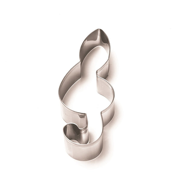 Cookie Cutter Treble Clef in Stainless Steel