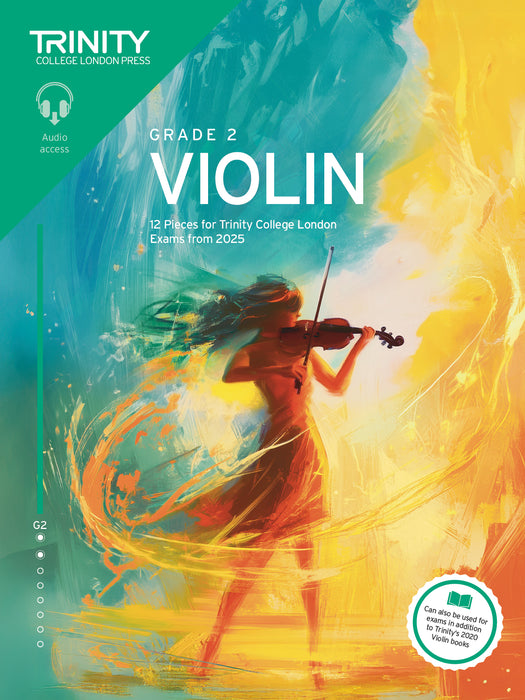 Trinity Violin from 2025 Grade 2 Book with Online Audio