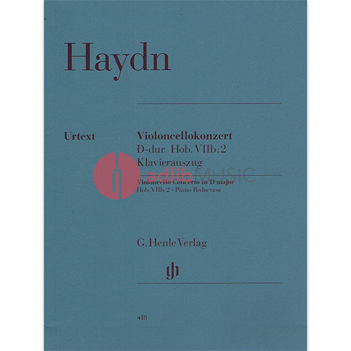 Haydn - Concerto in Dmaj Hob.VIIb:2 - Cello/Piano Accompaniment Henle HN418