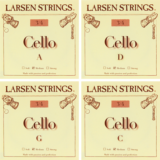 Larsen Original Cello String Set Medium 3/4
