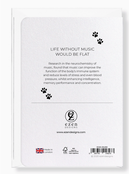 Greeting Card Life Without Music Would Be Flat