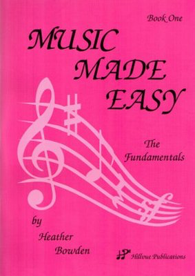 Music Made Easy Book 1 - Theory Book by Bowden Hillvue Publications HP001