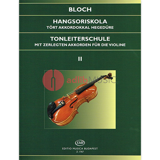 Bloch - Scale Studies Op5 Book 2 - Violin EMB Z1767