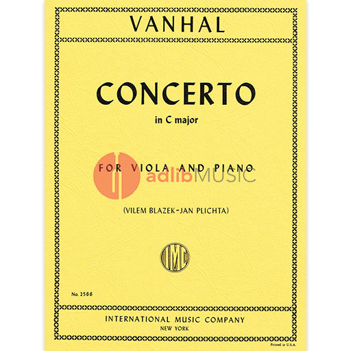 Vanhal - Concerto in Cmaj - Viola/Piano Accompaniment IMC IMC2566