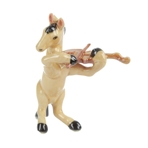 Porcelain Figurine Horse Playing Violin